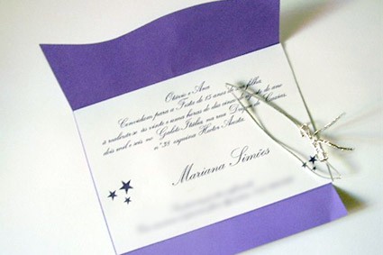 Convite  para aniversário ou casamento com cores variadas