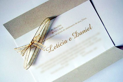 Convite  para casamento