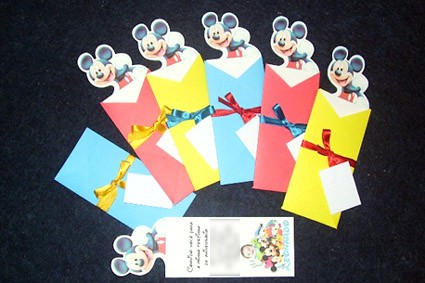 Convite infantil Mickey