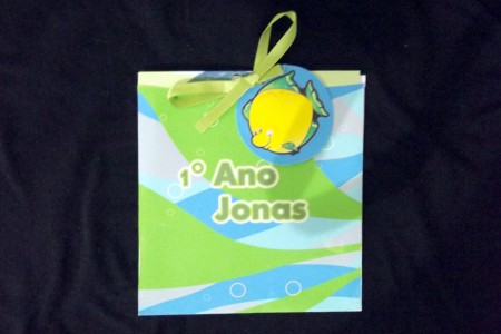 Convite Tema Fundo do Mar.